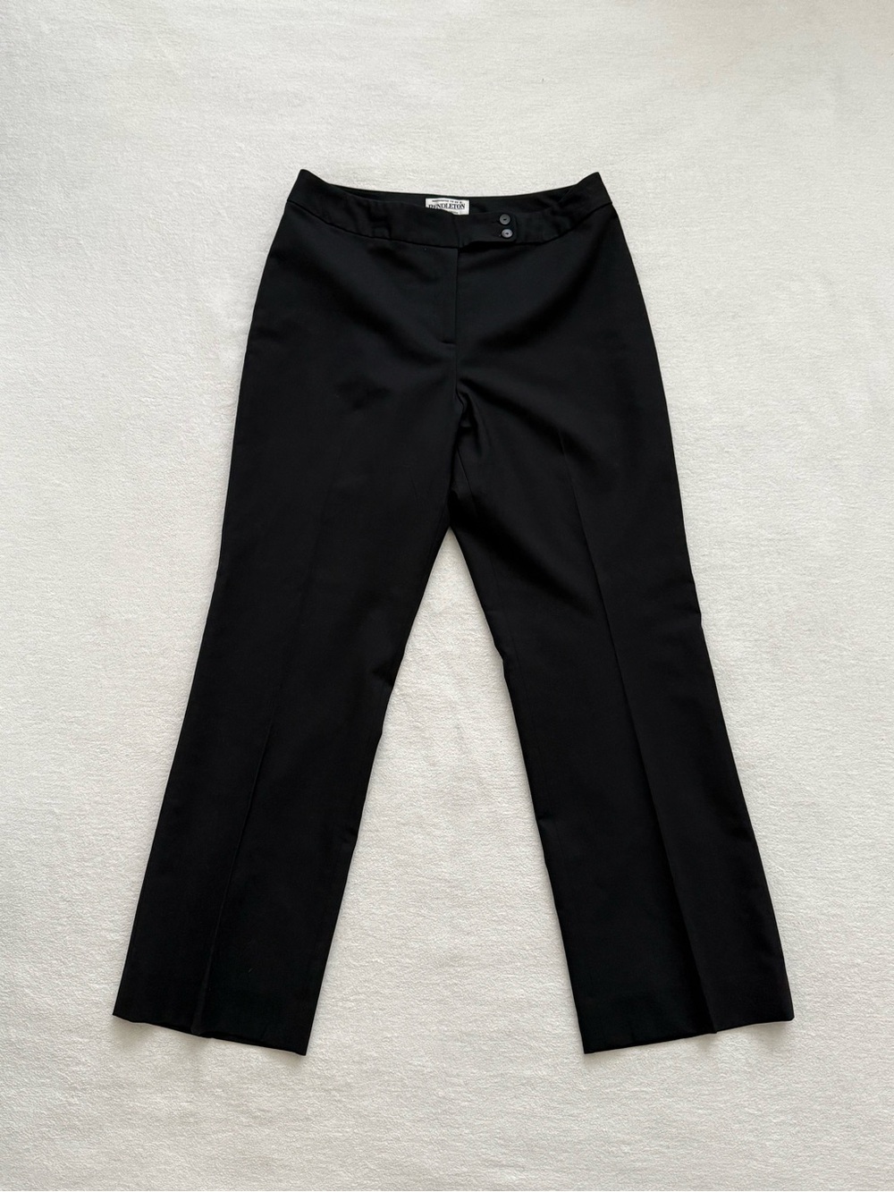 Pendleton Black Wool Trouser Pants Women’s 10 Petite Straight Leg Classic